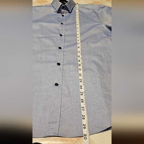 NWOT-Versace Collection Trend Sz.16½  42 Button  Down Shirt Flip Cuff   V-BL - Picture 9 of 15